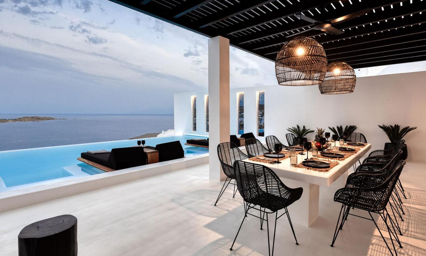 Psarou Black Villa 2 Exterior photo