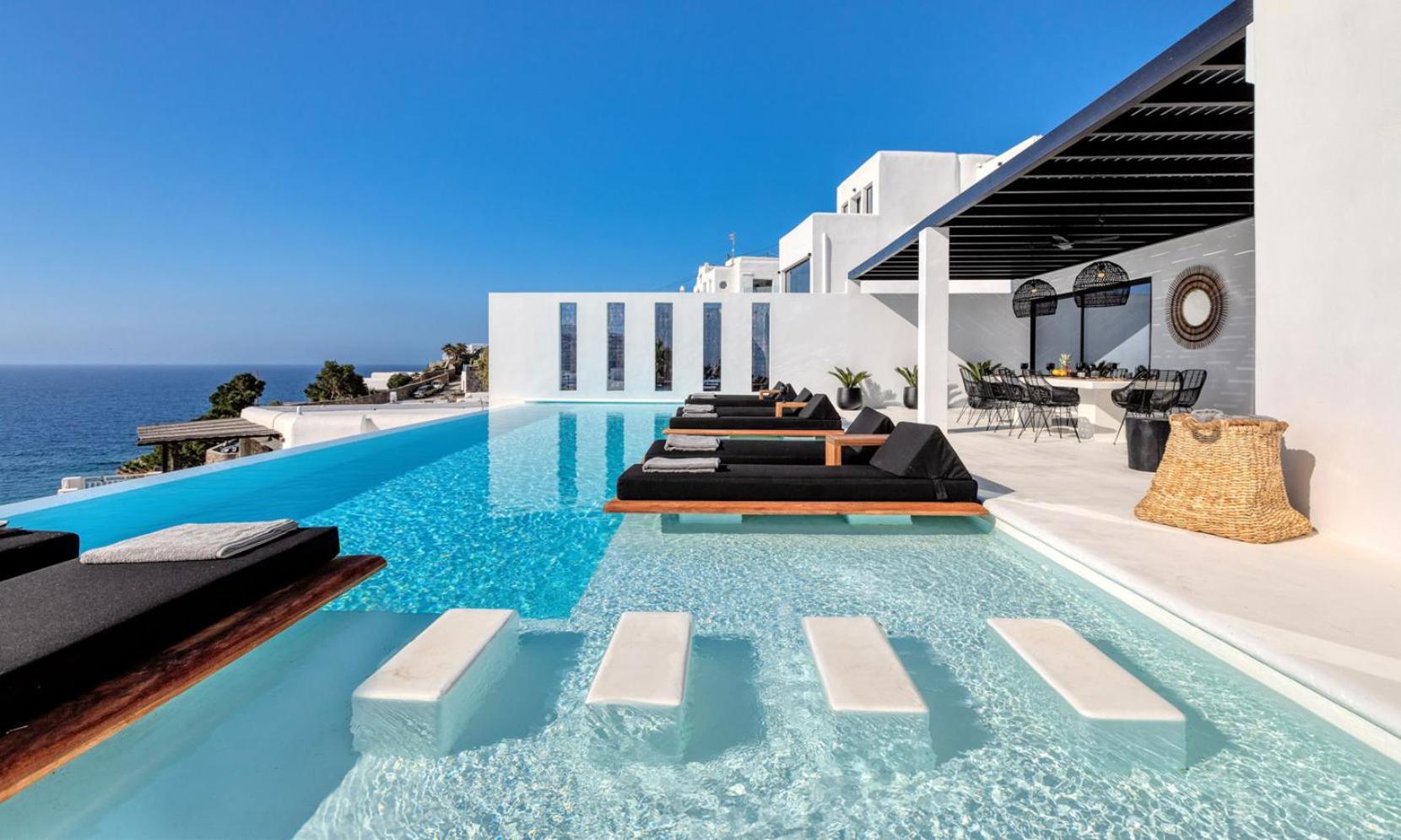 Psarou Black Villa 2 Exterior photo