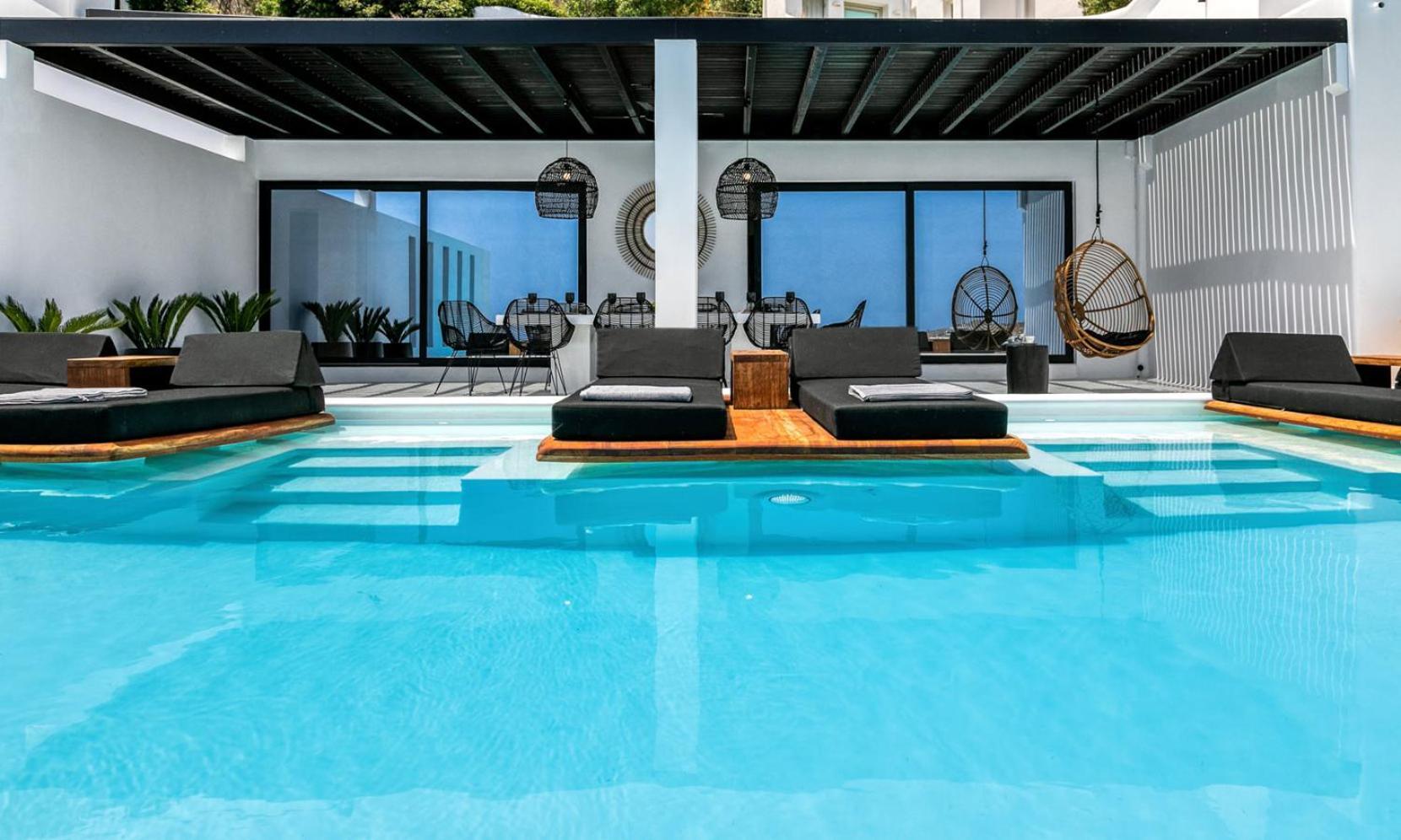 Psarou Black Villa 2 Exterior photo